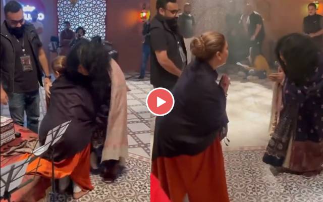  ''تو جھوم'' کے سیٹ پر عابدہ پروین اور نصیبولال کی دل کو چھودینے والی ویڈیو وائرل