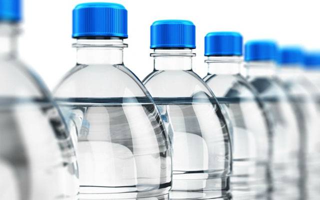 mineral water bottles