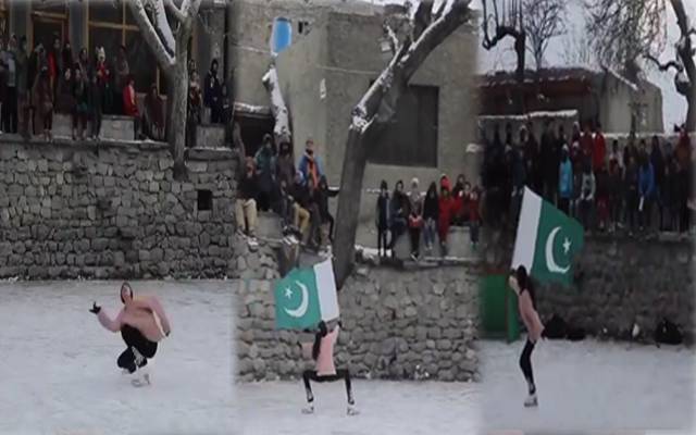 برف پر ’’فگر اسکیٹنگ‘‘لڑکی کی ویڈیو نے دھوم مچا دی