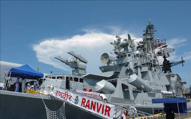 ins ranveer indian cruiser ship