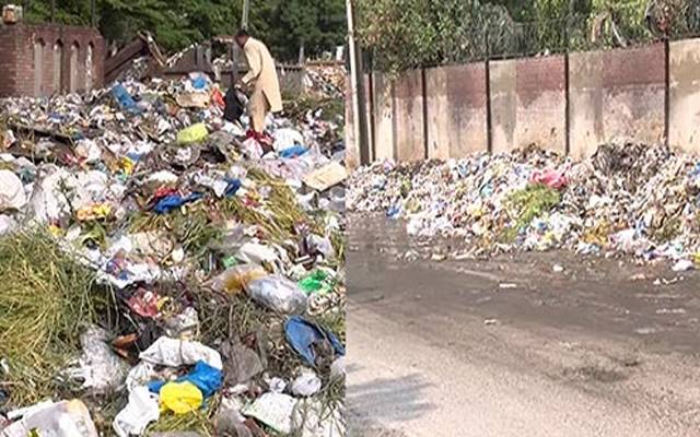 شہر کا پوش علاقہ ڈمپنگ پوائنٹ بن گیا 