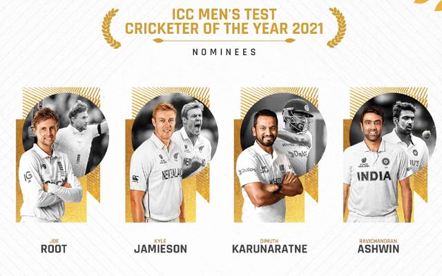 winner of the 2021 ICC Men's Test Cricketer of the Year is revealed