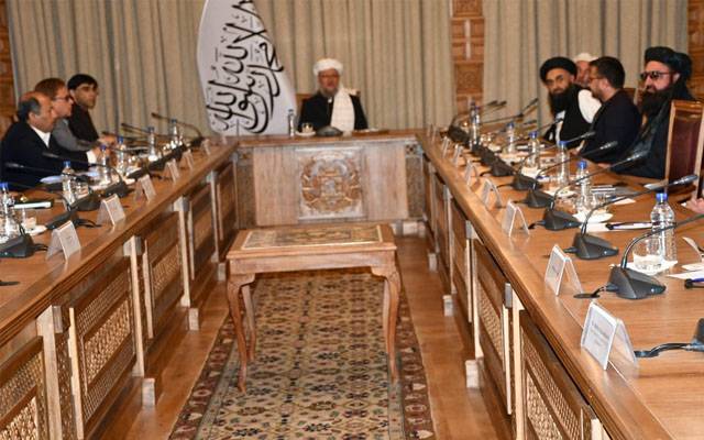 nsa moeed yousaf& taliban deputy PM in kabul