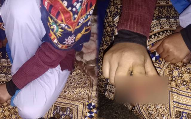  The accused strapped the girl at Ravi road road