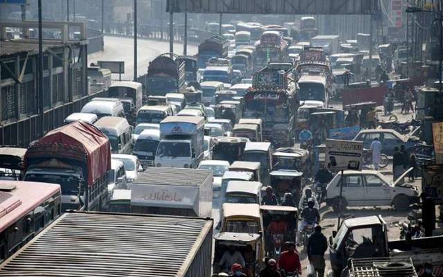 Traffic Jam in Lahore