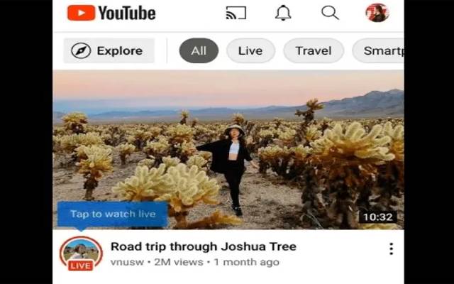 YouTube introduces a TikTok-style indicator to show live streaming
