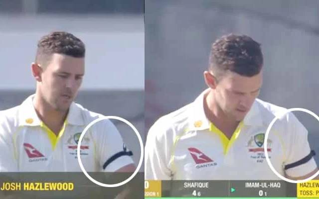 The Australian team wore black armbands
