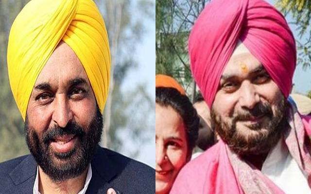  Bhagwant Mann & Navjut singh sidhu