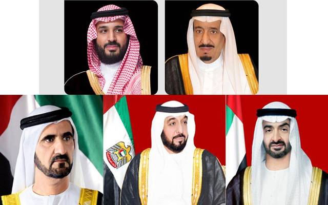 king salman, crown prince MBS,Sheikh Khalifa bin Zayed Al Nahyan,heikh Mohammed bin Rashid Al Maktoum,Sheikh Mohamed bin Zayed Al Nahyan