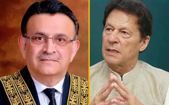چیف جسٹس عمر عطا بندیال ، سابق وزیراعظم عمران خان