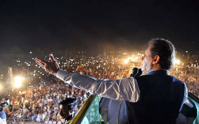imran khan addressed public meeting