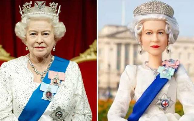 96سالہ برطانوی ملکہ الزبتھ کو اپنی ہم شکل باربی ڈول مل گئی