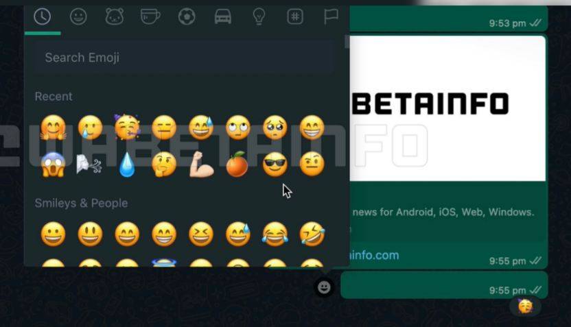 whatsapp reply emojis