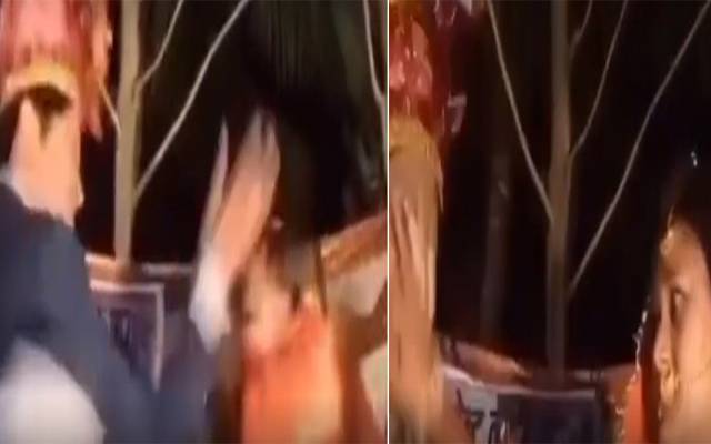شادی کی تقریب میں دولہا دلہن نے ایک دوسرےتھپڑبرسادئیے،ویڈیووائرل