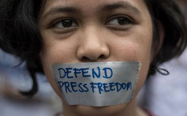 demo for press freedom