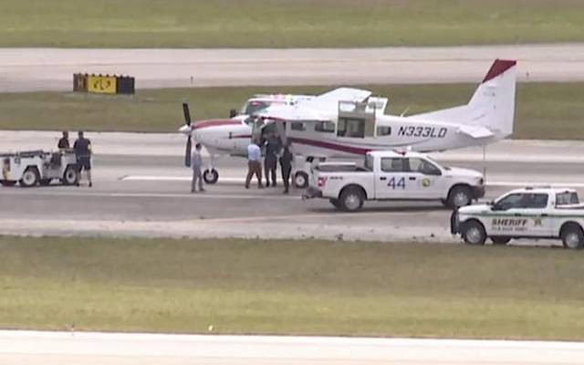 cesna plane landed safely in Florida