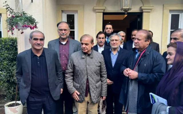مسلم لیگ ن کے قائد نوازشریف ، وزیراعظم شہباز شریف