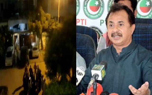 پولیس کاحلیم عادل شیخ کی گرفتاری کیلئے ان کے گھر پر چھاپہ