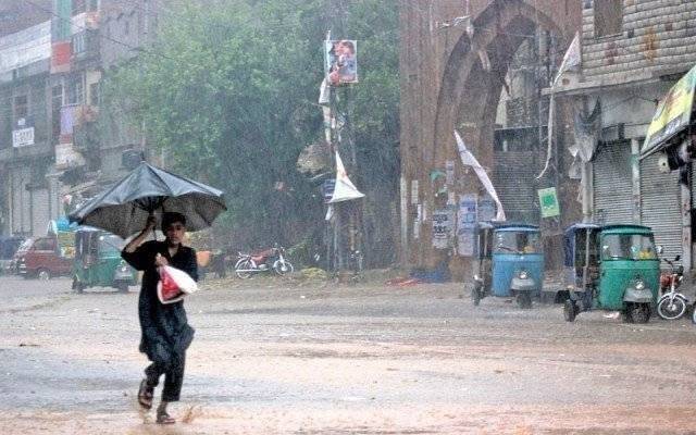 heavy rains winds lahore