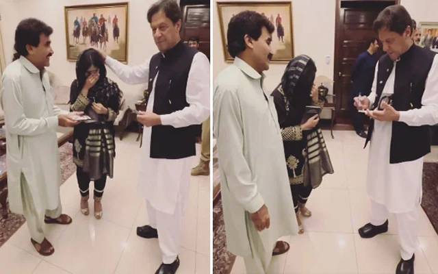 عمران خان پر کتاب لکھنے والی لڑکی سابق وزیراعظم سے مل کر آبدیدہ ،ویڈیووائرل