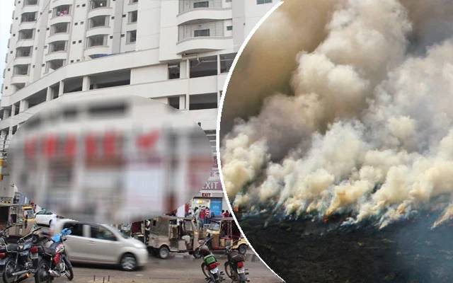کراچی کے معروف ڈیپارٹمنٹل اسٹور میں آتشزدگی،آگ تیسرے درجے کی قرار