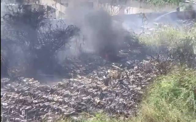 کراچی ؛ خوفناک آتشزدگی، کیس پراپرٹی کی 500 سے زائد موٹر سائیکلیں جل کر راکھ