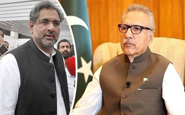  عارف علوی جماعت کے کارکن ہیں یا ملک کے صدر؟شاہد خاقان عباسی 