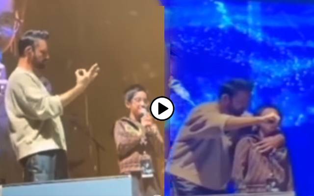 عاطف اسلم کے بیٹے کی والد کے ہمراہ لائیو پرفامنس، ویڈیو کے چرچے