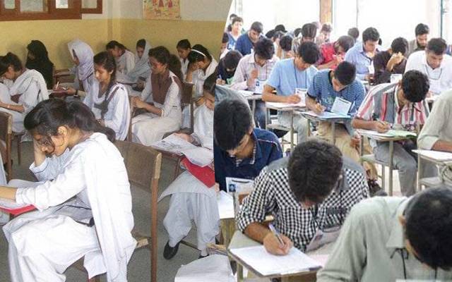 exams marks for matric and inter