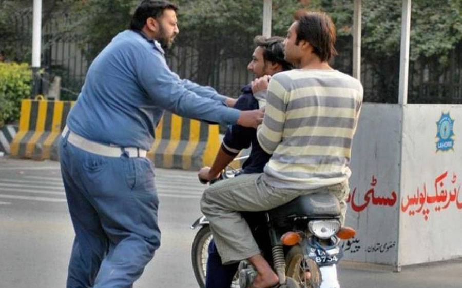 Pillion riding banned Sind