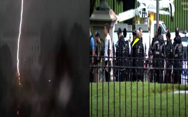 White house,Lightning Strike