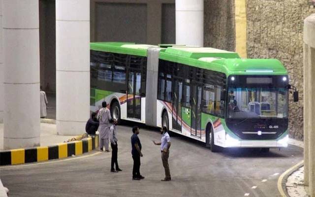 green bus