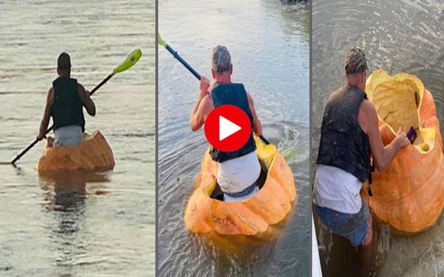 Pumpkin Boat video viral