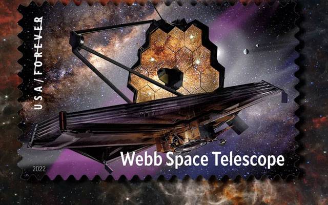 Webb space Telescope stamp