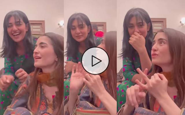 SARAH KHAN, MERUB ALI’S CHALLENGE VIDEO GOES VIRAL