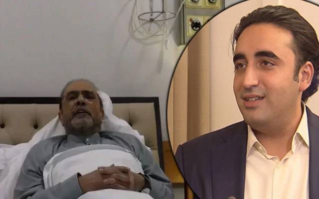 بلاول بھٹو والد آصف زرداری کی عیادت کے لیے اسپتال پہنچ گئے