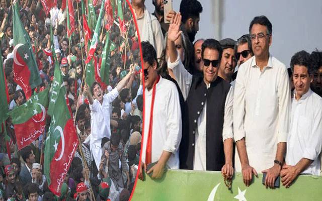 پی ٹی آئی حقیقی آزادی مارچ شروع