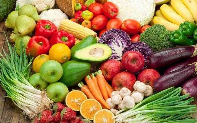 vegetables and fruits