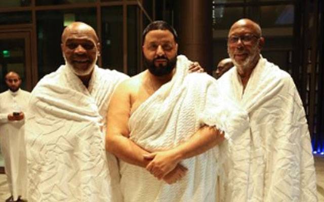 مائیک ٹائسن اور ڈی جے خالد نے عمرے کی سعادت حاصل کرلی
