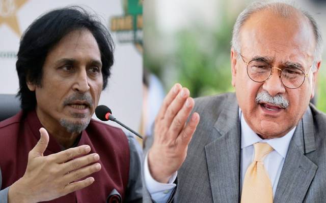 Rameez raja and Najam Sethi 