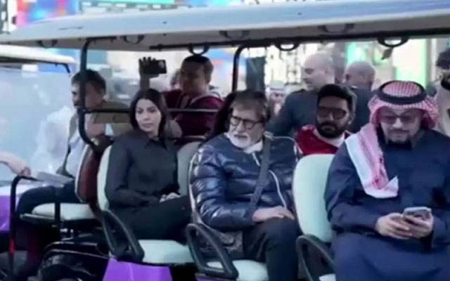 Amitabh and Abe Shaikh Bachan tour to Saudi Arab 