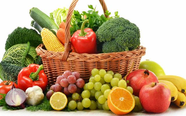 vegetables and fruit rates
