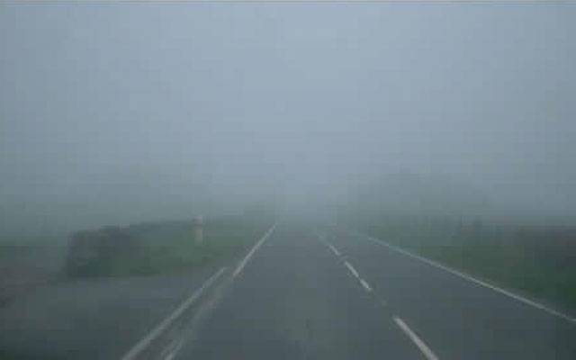 Motorway closed due to fog