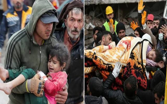 شدید زلزلہ : کئی گھنٹوں بعد 2 بچوں کو زندہ نکالے جانے پر جذباتی مناظر
