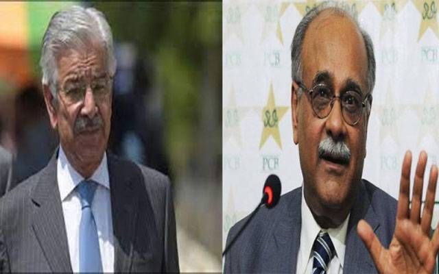 پی ایس ایل اور دہشتگردی سے متعلق ٹویٹ ، خواجہ آصف نے نجم سیٹھی کو آڑے ہاتھوں لے لیا 