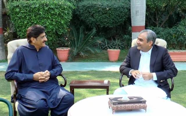 مراد علی شاہ کی نگران وزیراعلیٰ پنجاب محسن نقوی سے ملاقات 