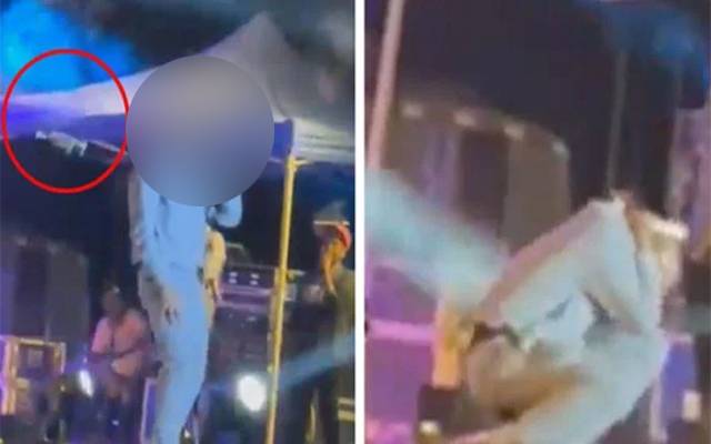 معروف گلوکار دوران کنسرٹ ڈرون کیمرا ٹکرانے سے زخمی