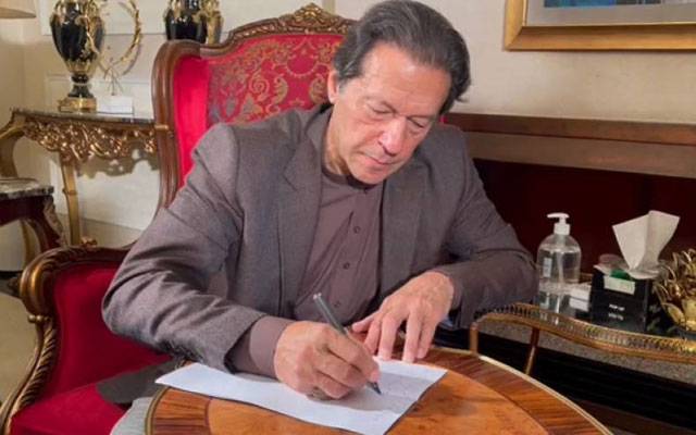 عمران خان نے چیف جسٹس پاکستان کو اہم خط لکھ دیا 