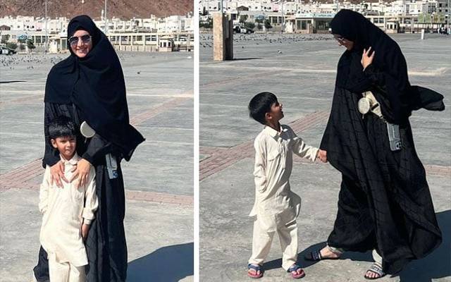  ثانیہ مرزا شوہر شعیب ملک کے بغیر عمرہ ادائیگی کیلئے سعودیہ پہنچ گئیں
