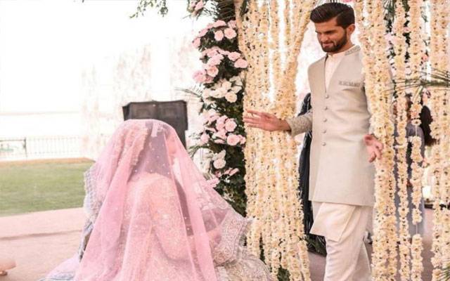 Shaheen Afridi and Insha Afridi after Nikah and Rukhsti